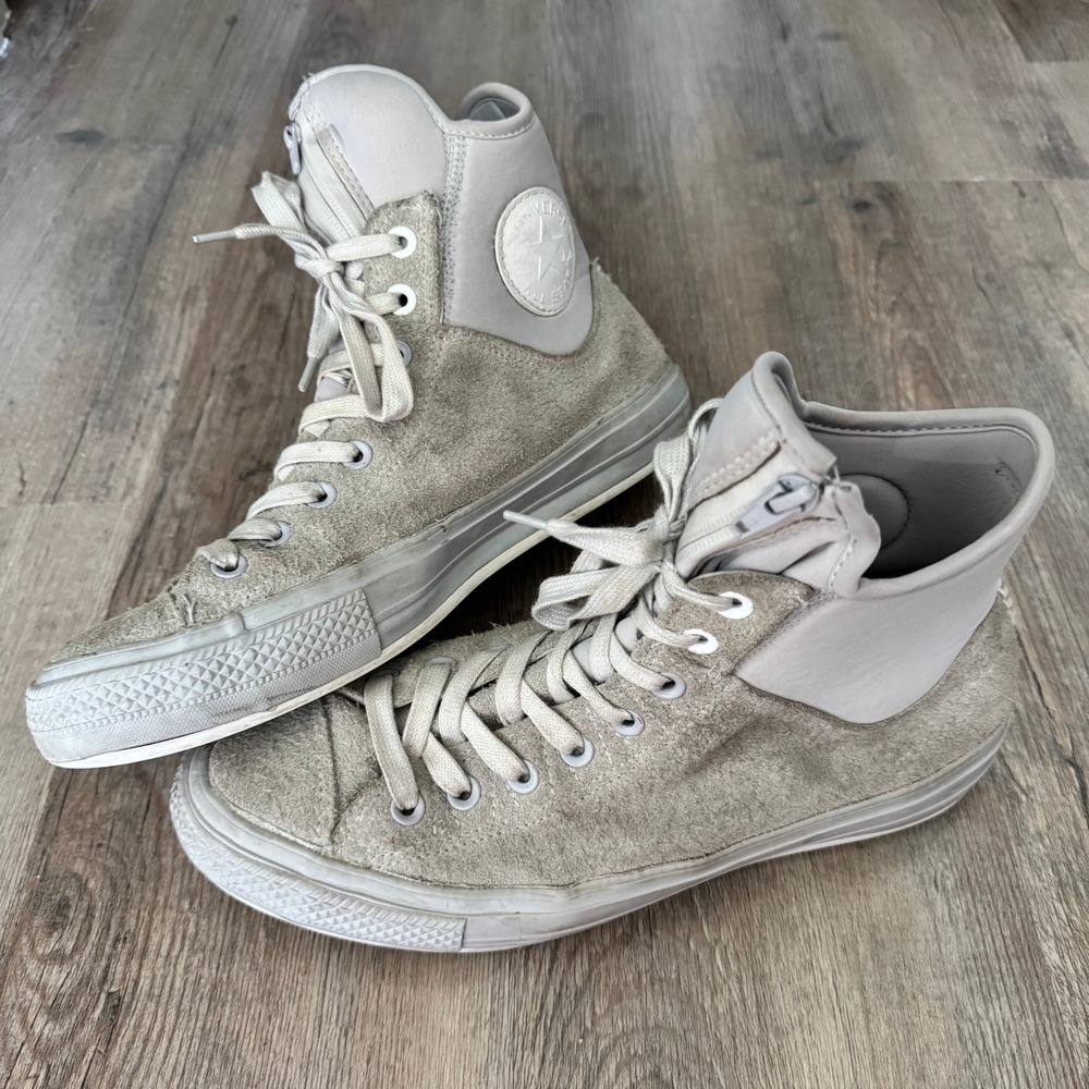 Converse Chuck Taylor All Star MA-1 Suede Textile High‎ Top Grey 153638C Mens 9